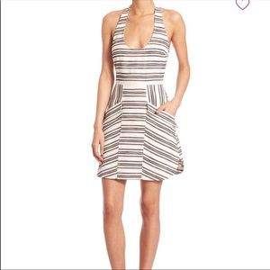 ALC Hudson fitted halter dress
